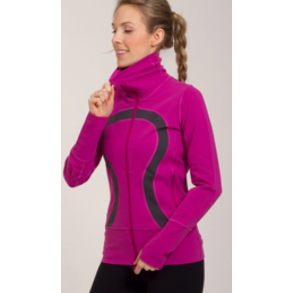Lululemon In Stride Jacket Violaceous Coal Yoga